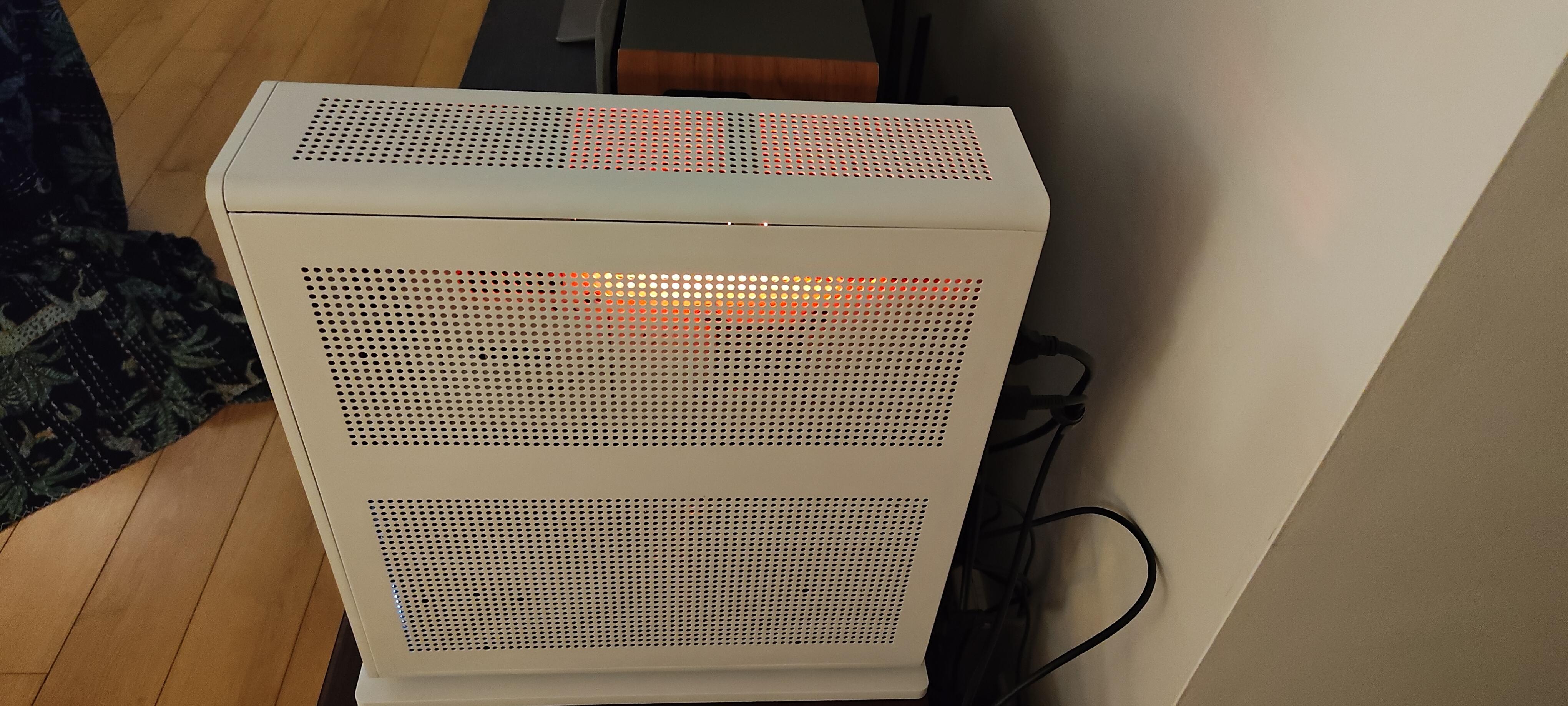 Computer on fire